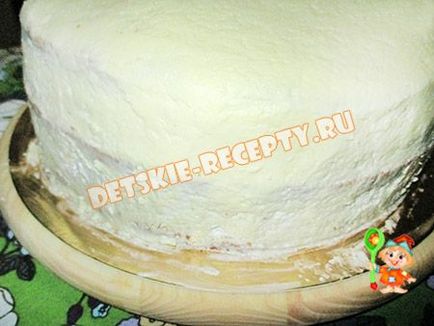 Торт для дівчинки на 1 рік своїми руками (бісквітний торт зі збитими вершками і мастикою) фото