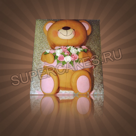 Торти з ведмедиками Тедді, гумібер, гамми і білий ведмідь, купити торт з ведмежам в «supercakes»
