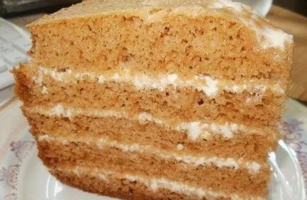 Торт на кефірі - простий рецепт з фото