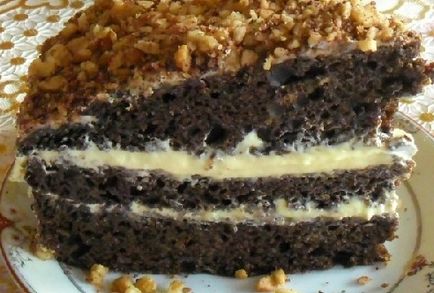 Torta kefir - egy egyszerű recept a fotó