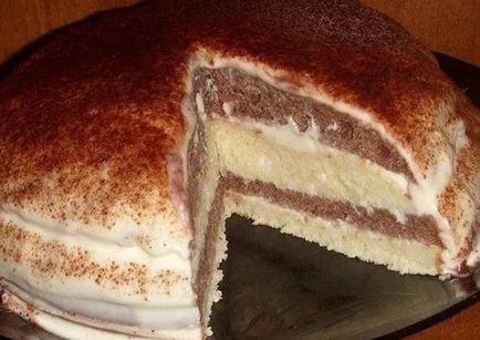 Torta kefir - egy egyszerű recept a fotó