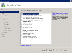 Configurarea unui certificat pentru owa în schimbul zilei de sysadmin 2010