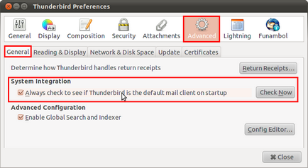 Instalați Thunderbird ca client de e-mail implicit, cum să, suport mozilla