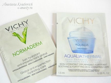 Vichy szondák Normaderm és Aqualia termikus (Vichy) Vichy Normaderm próbák és Aqualia termikus