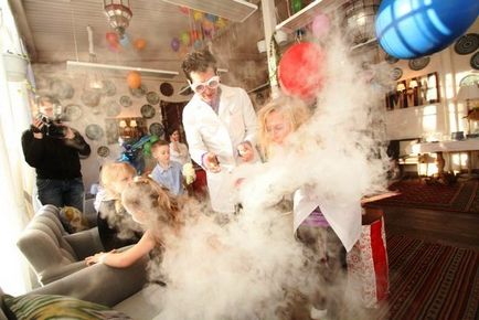 Kémiai show Moszkva és a Moszkvai terület a gyermekek party, születésnapi party Moszkvában