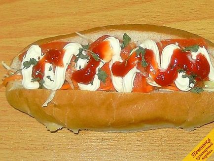 Hot dog (rețetă pas cu pas cu fotografie)