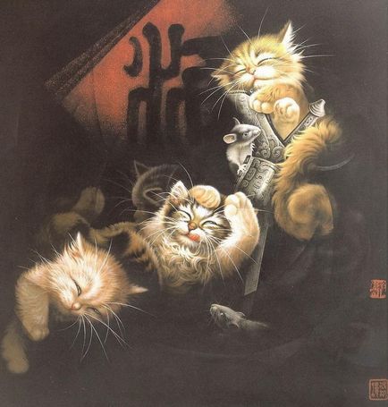 Художник Сюй сіньці і його кішки