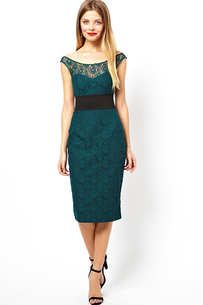 Зелене мереживне плаття - для яскравих і активних модниць