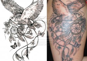 Valoarea și schițele unui tatuaj de mușcătură de vamir (urme de colți sau dinți)