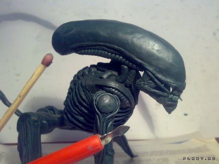 Alien (modelarea lecțiilor), partea 2, desene animate plastice și benzi desenate