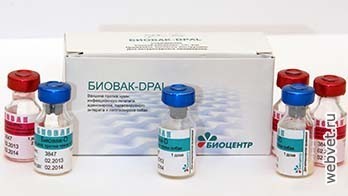 Biovac-dpal - instrucțiuni, descriere, dozare - vaccinuri animale cu blană - medicamente de uz veterinar