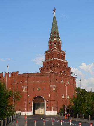 Borovitskaya (forrest) turn al Kremlinului din Moscova