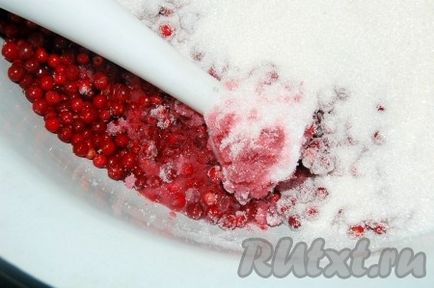 Cowberry, piure cu zahăr - rețetă cu o fotografie