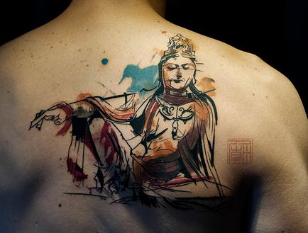 Buddhista tetoválás érték, jellemzői, fotók, Yurets szívében tölgy