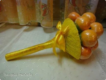 Buchete de mandarine cu mâinile proprii - un buchet de flori din dulciuri 5 master-clase