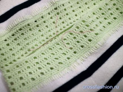 Crossfashion group - переробка трикотажного плаття гачком від балахона до приталеного силуету