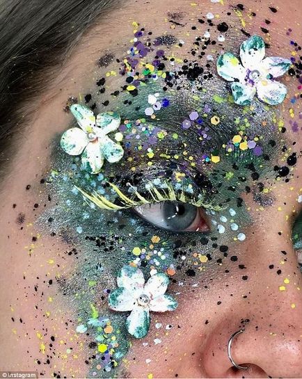 Floral make-up este o tendință absolut nebun 2017, 2018