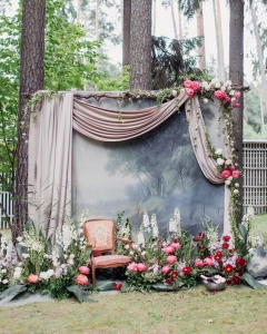 Декоративні фони в оформленні весілля ідеї