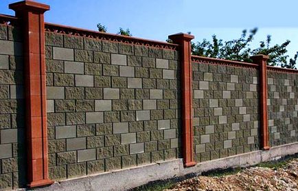 Blocuri de beton decorative pentru ziduri de gard