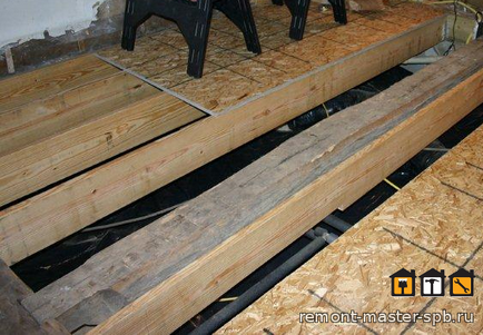 Дерев'яні чорнові підлоги на лагах пристрій ціна вартість