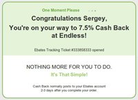 Ebates - популярний cash-back сервіс