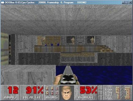 Emulatorul dosbox rulează dos-jocuri vechi sub ferestre