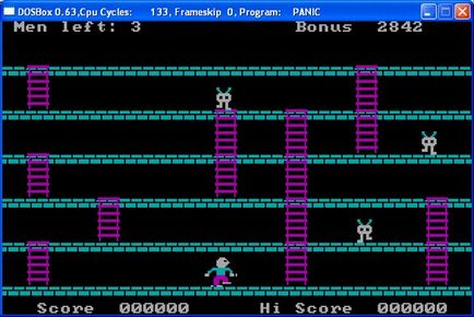 Emulatorul dosbox rulează dos-jocuri vechi sub ferestre