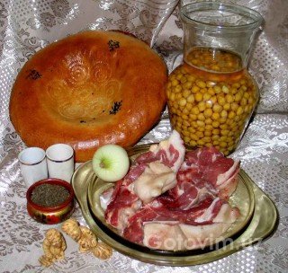 Gushtnut vagy nuhat-Chouraqui - üzbég konyha - hogyan kell főzni receptek fotókkal, ötletek,