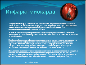 Інфаркт міокарда - презентація медицина