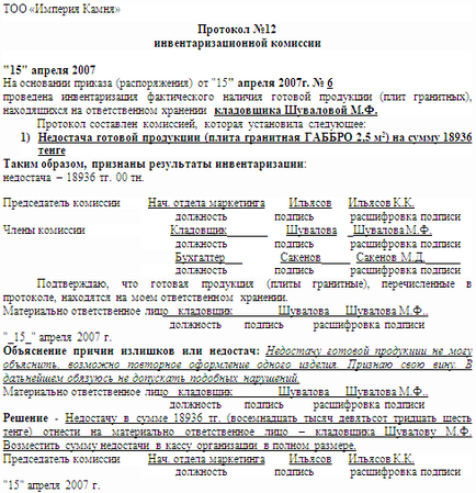 Інвентаризація як спосіб контролю за збереженням власності - бухгалтерський облік і аудит