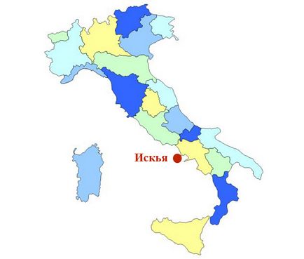 Ischia în vremea Italiei, atracții, termale, cum să ajungi acolo