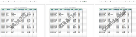 Hogyan adjunk a vízjel excel sheet