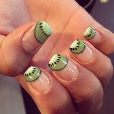 Як намалювати на нігтях ківі як виконати nail art з ківі