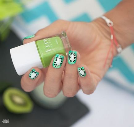 Як намалювати на нігтях ківі як виконати nail art з ківі