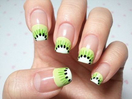 Як намалювати на нігтях ківі як виконати nail art з ківі