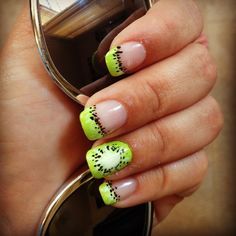 Як намалювати на нігтях ківі як виконати nail art з ківі