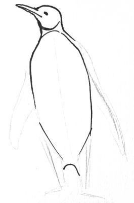 Як намалювати пінгвіна