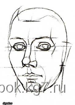 Cum să desenezi un portret al unui bărbat într-un creion, încurcat