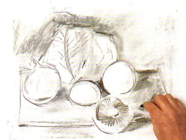 Cum sa desenezi o viata din legume cu creioane de hartie, ne vom desena