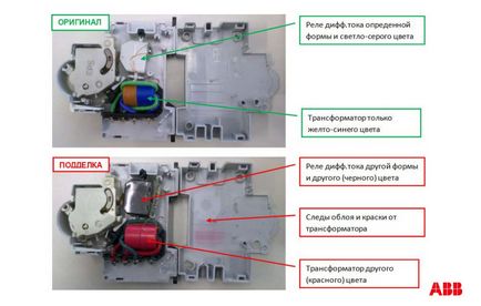 Hogyan lehet megkülönböztetni az eredeti termékek Legrand Valena, abb