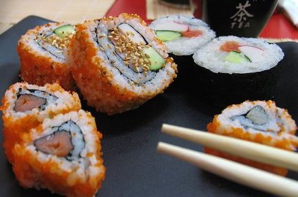 Cum să gătești sushi, sushi și roșii
