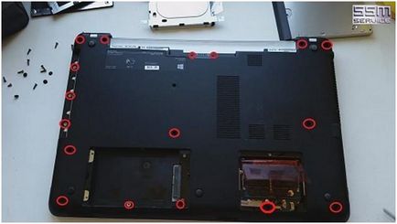 Cum să dezasamblați un laptop Sony voio svf152