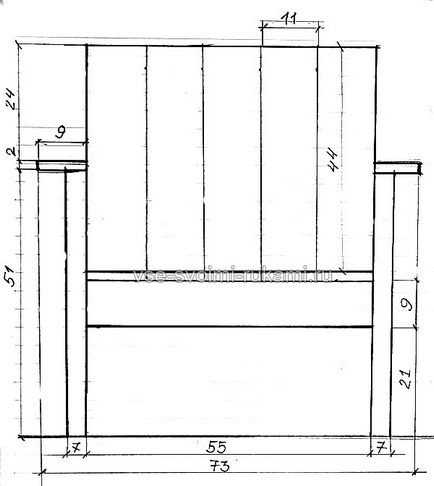 Як зробити дерев'яне крісло для дачі зі спинкою і підлокітниками своїми руками - ми робимо все