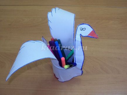 Як зробити лебедя з паперу своїми руками для дітей 5-7 років