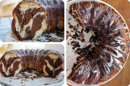 Cake „Zebra” recept és fotó a honlapon szól desszertek