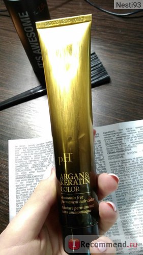 Фарба для волосся ph argan - keratin color 5