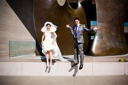 Creați fotografii de nuntă într-un salt