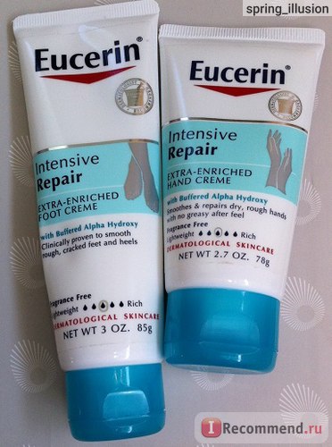 Kézkrém Eucerin intenzív javítás extra dús kéz krém illatanyag mentes - «Mi veszélyes