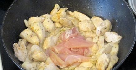 Куряче філе на сковороді (в вершках, з овочами) рецепти