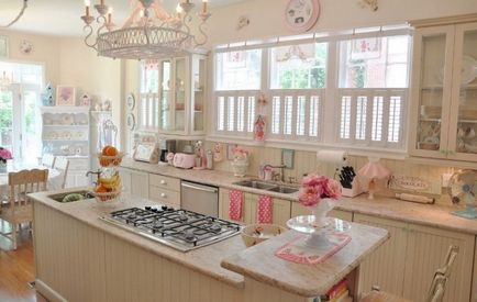 Konyha stílusában Shabby Chic (41 fotó) - fotó, videó, belső saját kezűleg